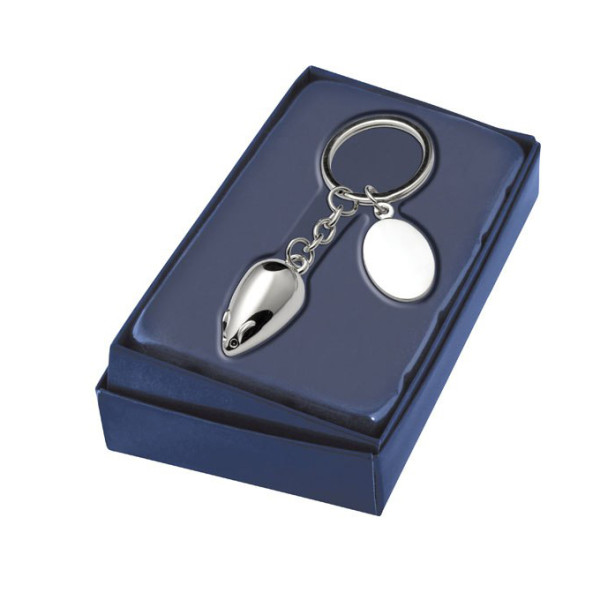 Raktų pakabukas "Pelytė" (su galimybe išgraviruoti už papildomą kainą)