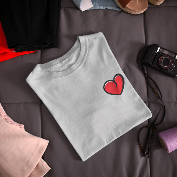 Moteriški marškinėliai "Maža širdelė"