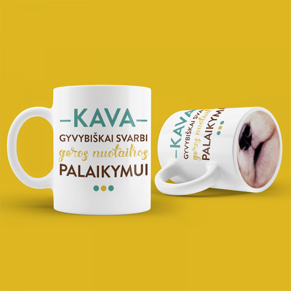 Puodelis "Geros nuotaikos palaikymui"