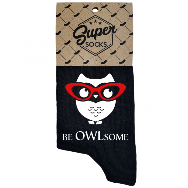 Moteriškos kojinės „Be owlsome“ 