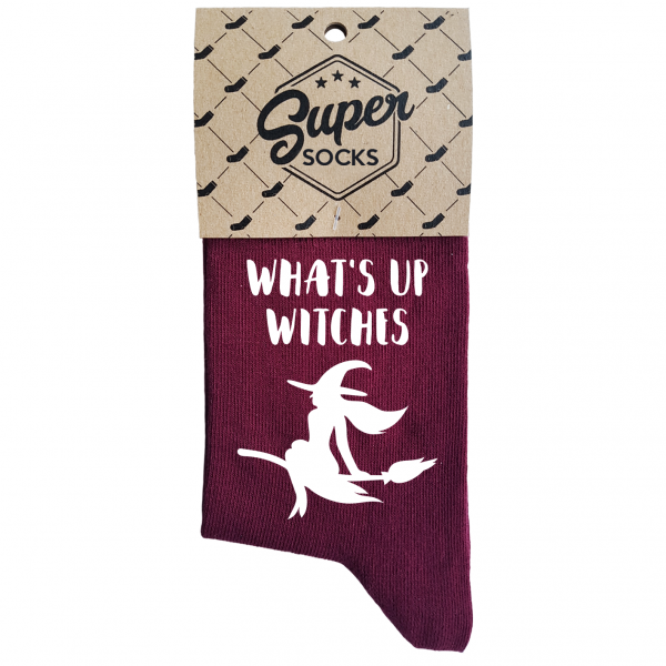 Moteriškos kojinės „What's up witches“ 