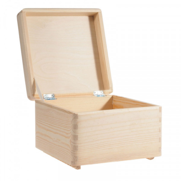 Medinė Krikšto dėžė su pasirinktais metrikais (30x30cm)