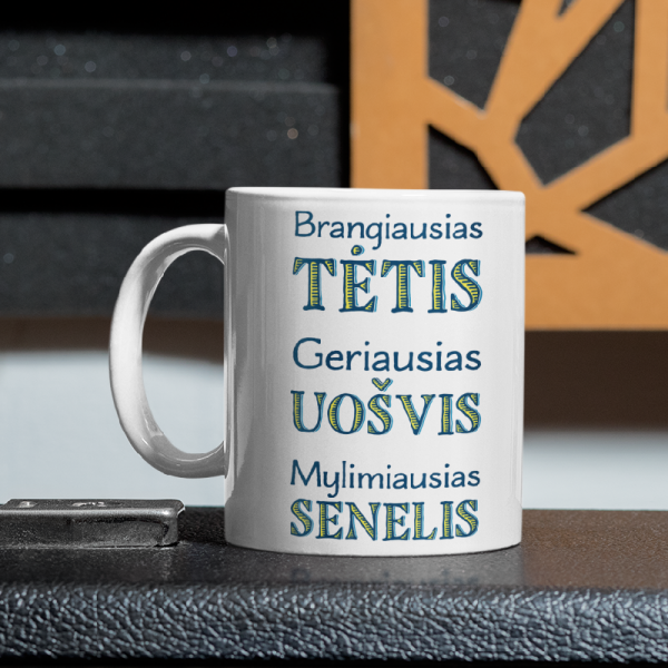 Puodelis "Tėtis. Uošvis. Senelis"