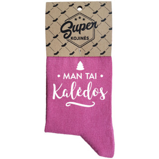 Moteriškos kojinės "Man tai Kalėdos" 