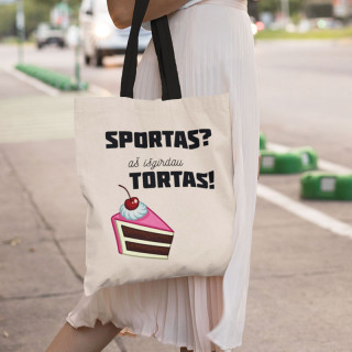 Medžiaginis maišelis "Sportas-Tortas"