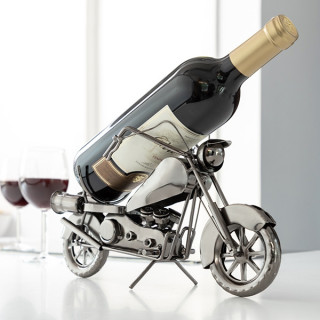 Metalinis butelio laikiklis "Motociklas"
