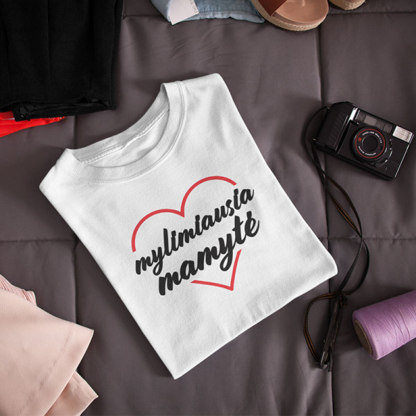 Moteriški marškinėliai „Mylimiausia mamytė“
