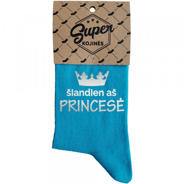 Moteriškos kojinės „Šiandien aš princesė“