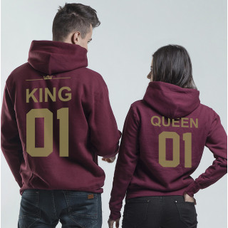 Džemperių komplektas "KING & QUEEN" su pasirinktais skaičiais