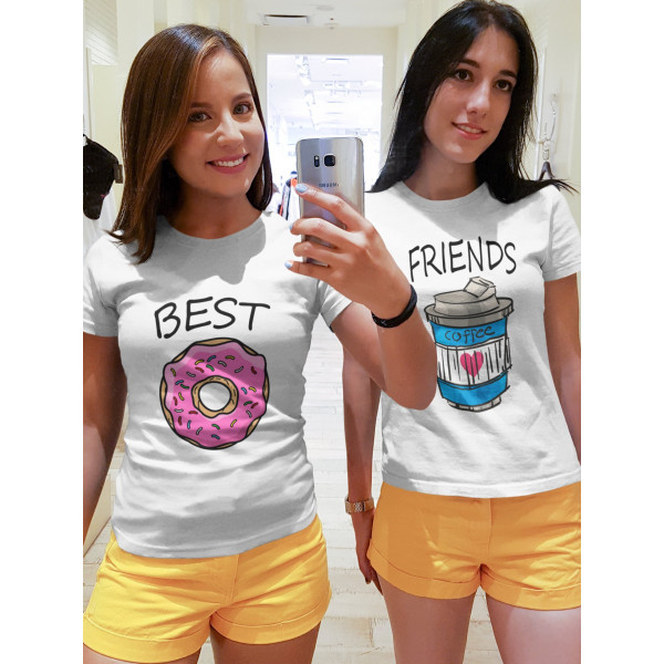 Moteriškų marškinėlių komplektas  "Best friends"