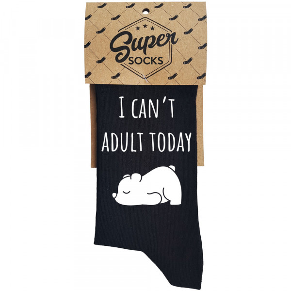 Kojinės "I can't adult today"