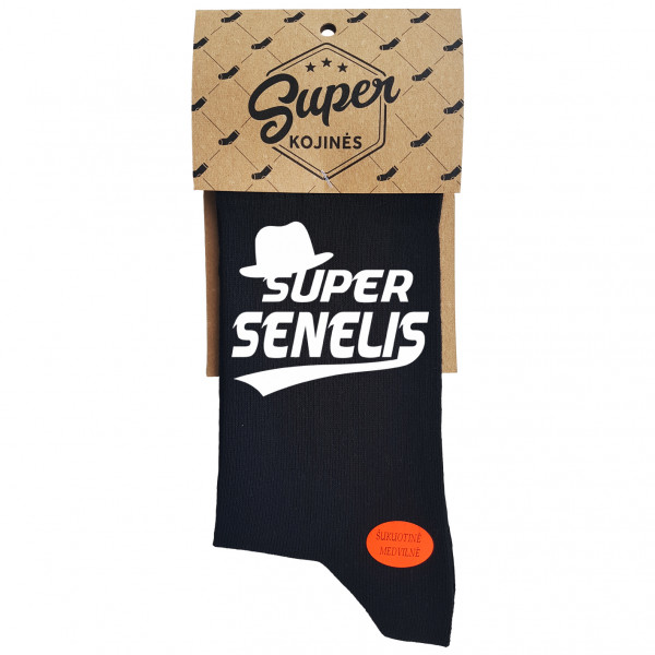 Kojinės "Super senelis" (Pakabinama pakuotė)