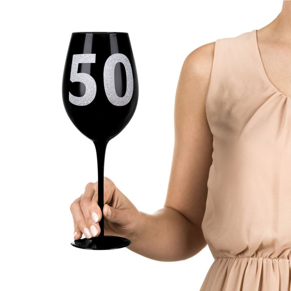 XXL Vyno taurė su skaičiumi 50 (860ml)