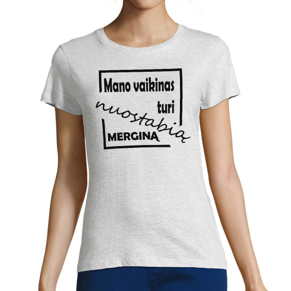 Moteriški marškinėliai "Nuostabi mergina"