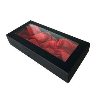 Dovanų dėžutė, juoda 200x90x30mm