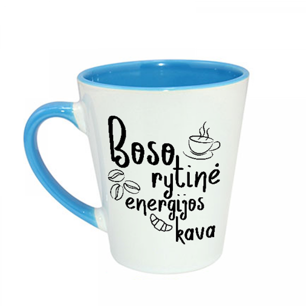 Latte puodelis "Boso rytinė kava"