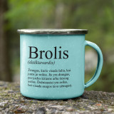 Metalinis puodelis "Brolis"