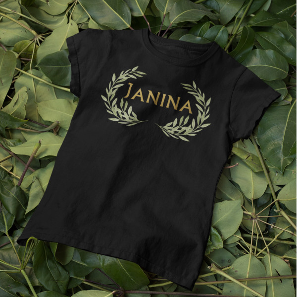 Moteriški marškinėliai  "Janina - Joninių karalienė"