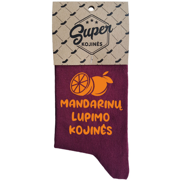 Moteriškos kojinės "Mandarinų lupimo kojinės"