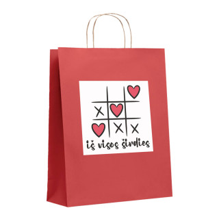 Popierinis dovanų maišelis "Iš visos širdies"