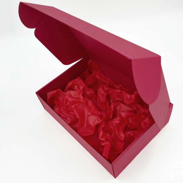 Premium dovanų dėžutė, tamsiai raudona 305x215x85mm