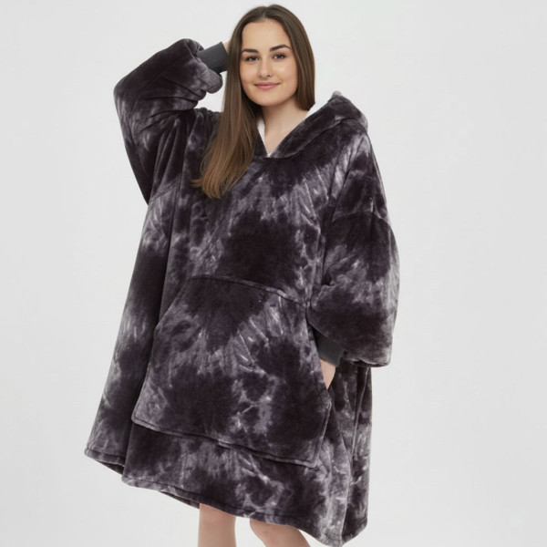 BARAMOOR džemperis - pledas "Tie-Dye Cyan"