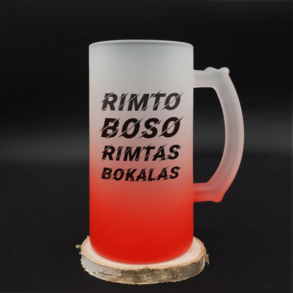 Bokalas "Rimto boso rimtas bokalas"