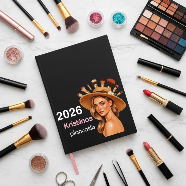 Darbo kalendorius "Jos planuoklis" su Jūsų pasirinktu vardu