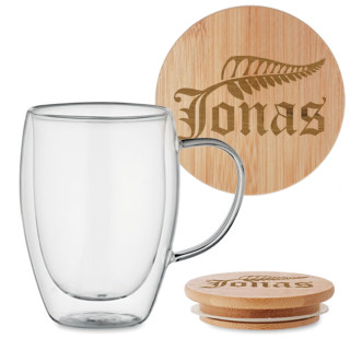 Dvigubo stiklo puodelis "Jonas"
