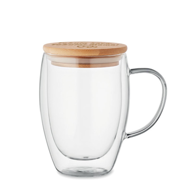 Dvigubo stiklo puodelis "Tobula kava, tobulai mamai" 350ml