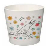 Elegantiškas vazonas "Mama ir vaikai" su vaikų vardais