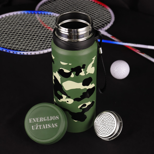 Kamufliažinis termosas "Energijos užtaisas", 800ml