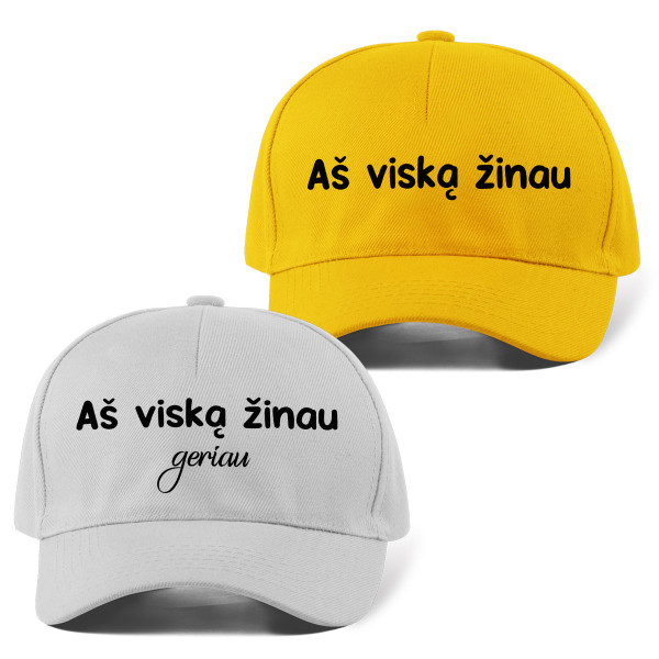 Kepuraičių komplektas "Viską žinome"