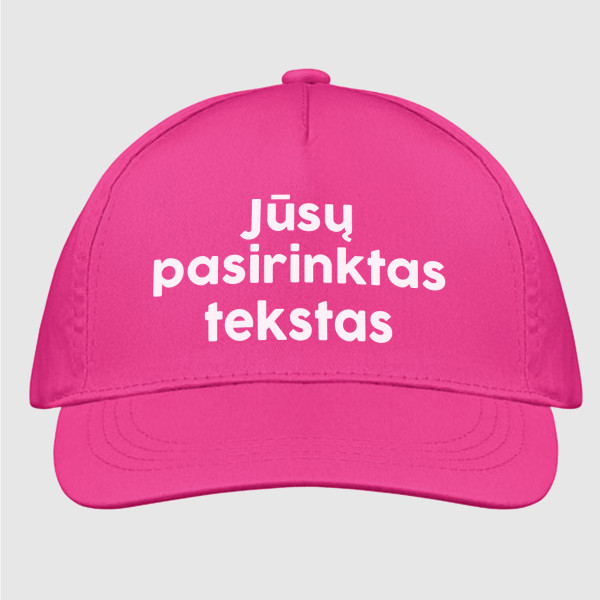 Kepuraitė su Jūsų pasirinktu užrašu