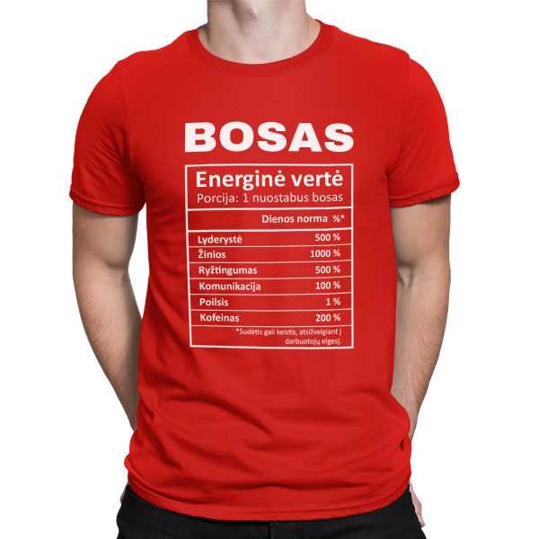 Marškinėliai "Boso sudėtis"