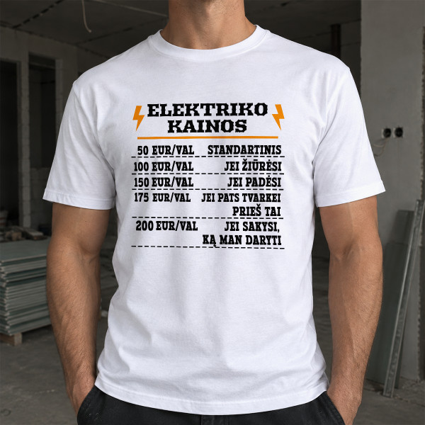 Marškinėliai "Elektriko kainos"