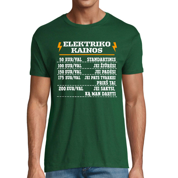 Marškinėliai "Elektriko kainos"