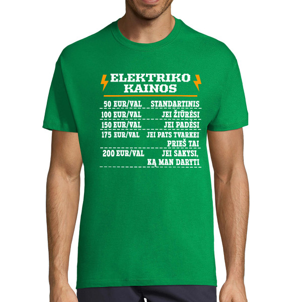 Marškinėliai "Elektriko kainos"