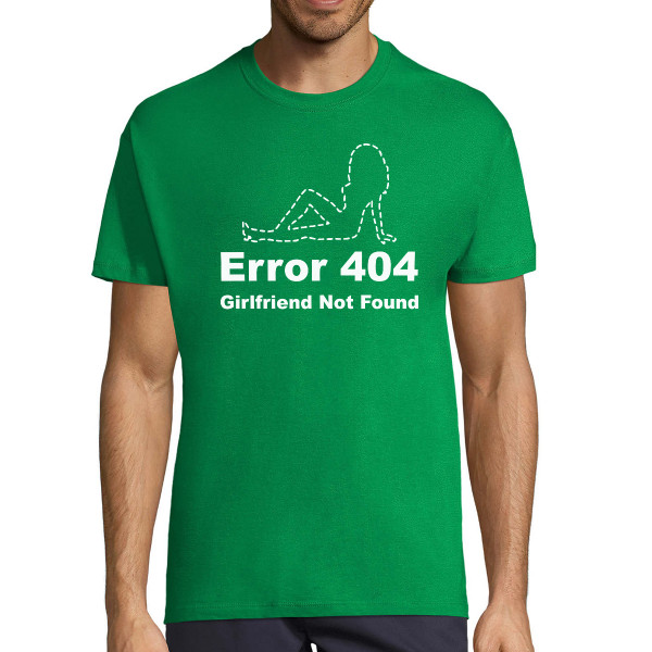 Marškinėliai "Girlfriend not found"