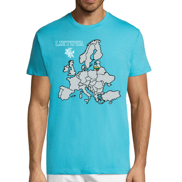 Marškinėliai "Lietuva Europos Širdyje"