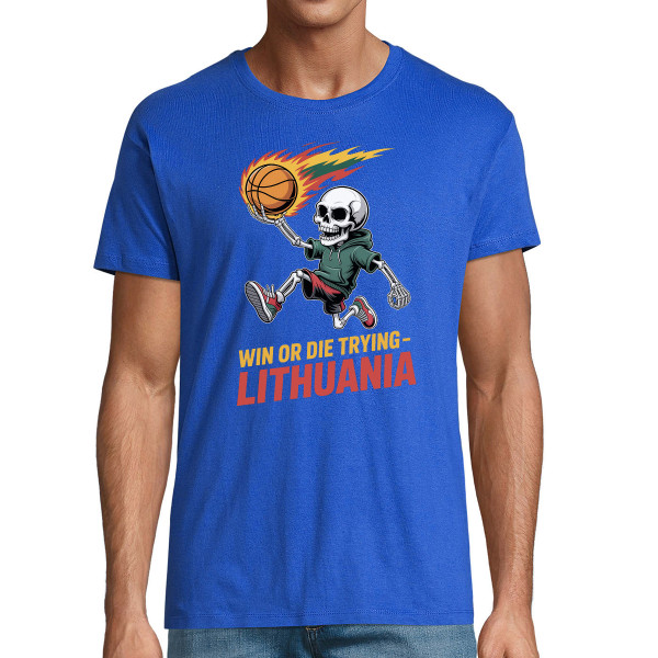 Marškinėliai "Lithuania: win or die trying"