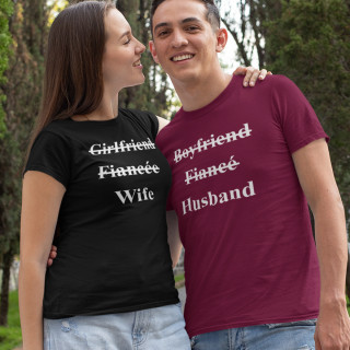 Marškinėlių komplektas "Wife and husband"