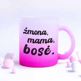 Matinis puodelis "Žmona. Mama. Bosė"
