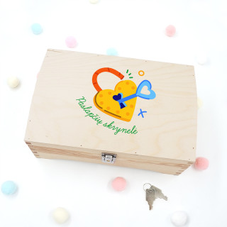 Medinė skrynelė "Paslapčių skrynelė" Medinė skrynelė "Paslapčių skrynelė"