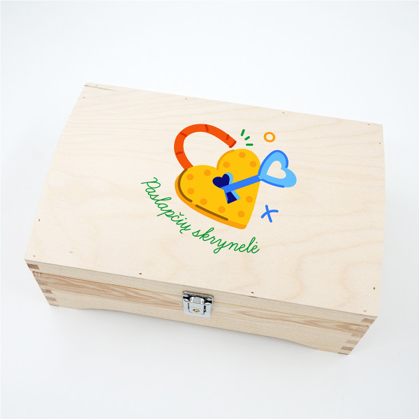 Medinė skrynelė "Paslapčių skrynelė" Medinė skrynelė "Paslapčių skrynelė"