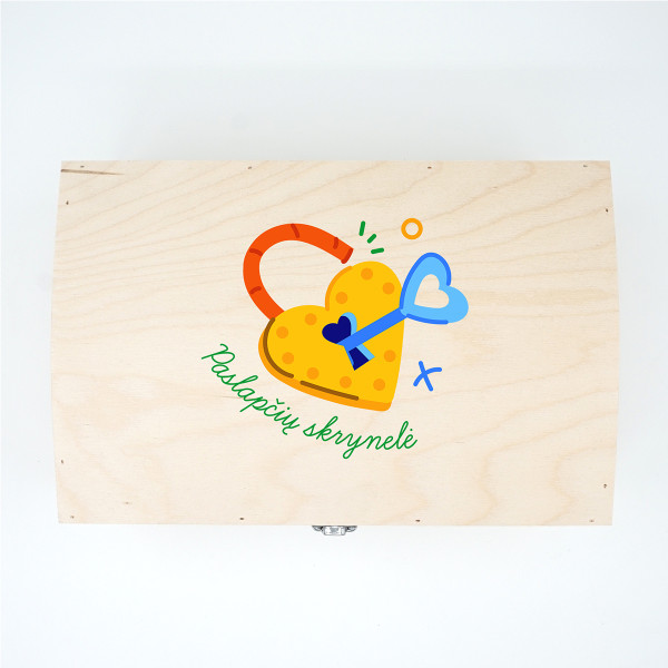 Medinė skrynelė "Paslapčių skrynelė" Medinė skrynelė "Paslapčių skrynelė"