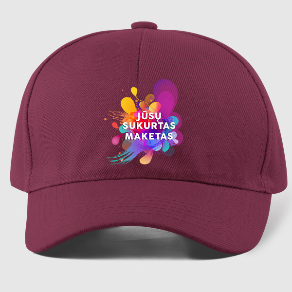 Medvilninė kepuraitė su Jūsų sukurtu dizainu