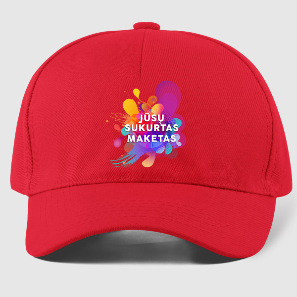 Medvilninė kepuraitė su Jūsų sukurtu dizainu