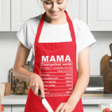 Medvilninė prijuostė "Mamos sudėtis"