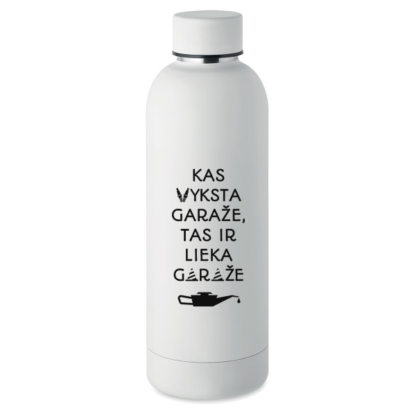 Metalinė termo gertuvė "Lieka garaže" (500ml)
